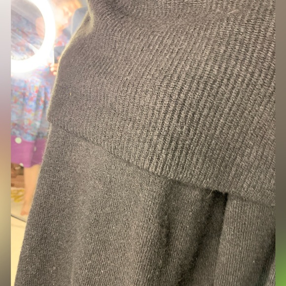 LOFT Tops - Loft Women’s XL Wool Blend Cowl Neck Oversized Black Sweater